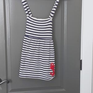 Vineyard Vines Navy and White Striped Kids Dress